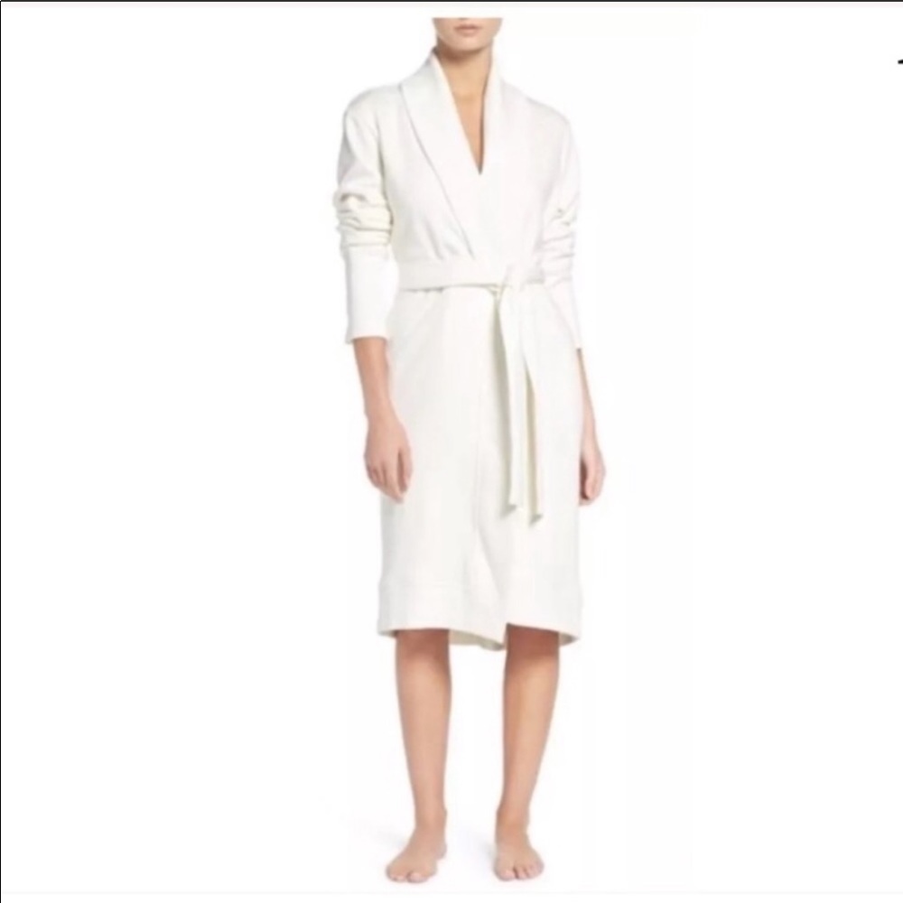 NWT UGG Karoline Plush Cream Robe Size Large - Picture 2 of 14